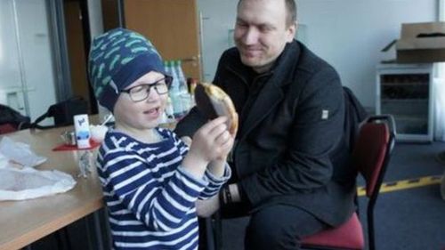 Four-year-old Julius was diagnosed with leukaemia last year. (Anna Spiess)