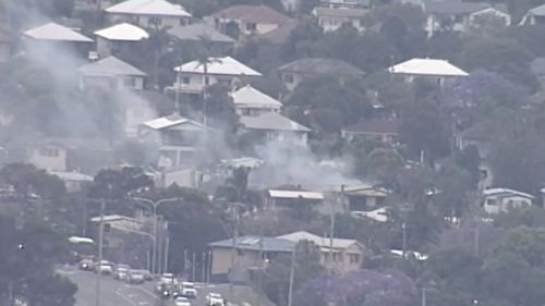 Smoke from the blaze. (9NEWS)