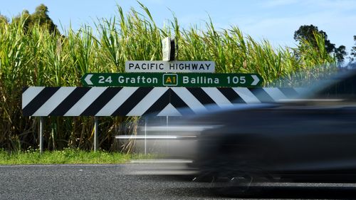 Stock image of NSW highway outside Grafton. 
