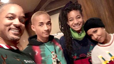 Will Smith, Jada Smith, Jaden Smith and Willow Smith