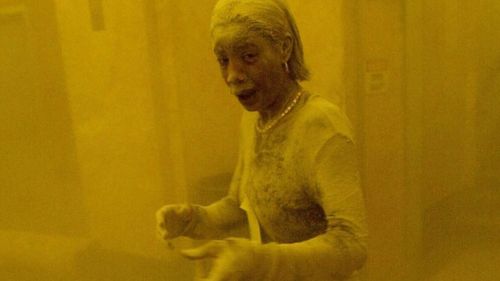 Marcy Borders, who died from stomach cancer in 2015, was photographed fleeing from the World Trade Center covered in ash and became known as the 'Dust Lady'