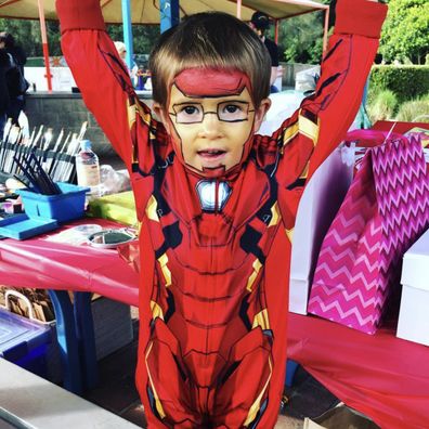 Rush loved dressing up as Iron Man for a his friend's dress up party.