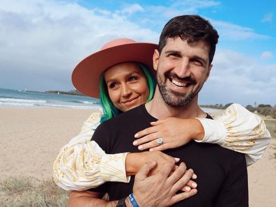 Singer Amy Sheppard marries longtime love Lachlan Stewart.