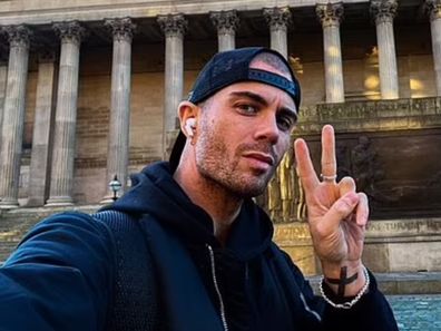 The Wanted singer Max George shows off cross tattoo covering ex Stacey Giggs' name.