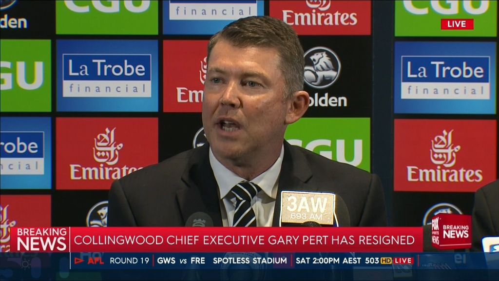 Pert steps down as Collingwood CEO