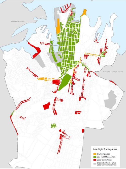 Report outlining the proposed "Special entertainment area" The Sydney CBD said most bars, clubs and restaurants will be able to stay open until 3am. 