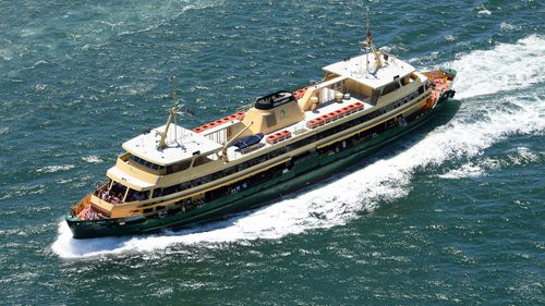 An aerial shot of the Collaroy, a Freshwater-class ship facing the prospect of retirement.