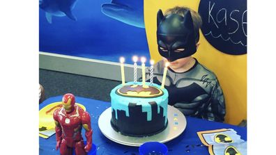 Kase wanted a super hero theme for one birthday.