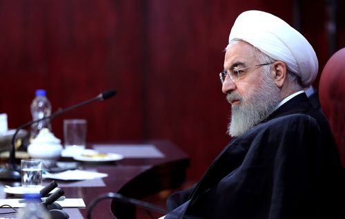 Iran's President Hassan Rouhani says the US imposed sanctions will cause a "war situation" in his country.