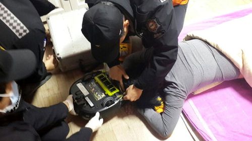 Robotic vacuum cleaner sucks up woman's hair