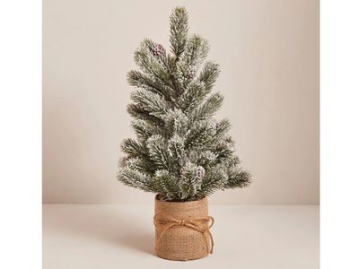 Potted Frosted Christmas Tree