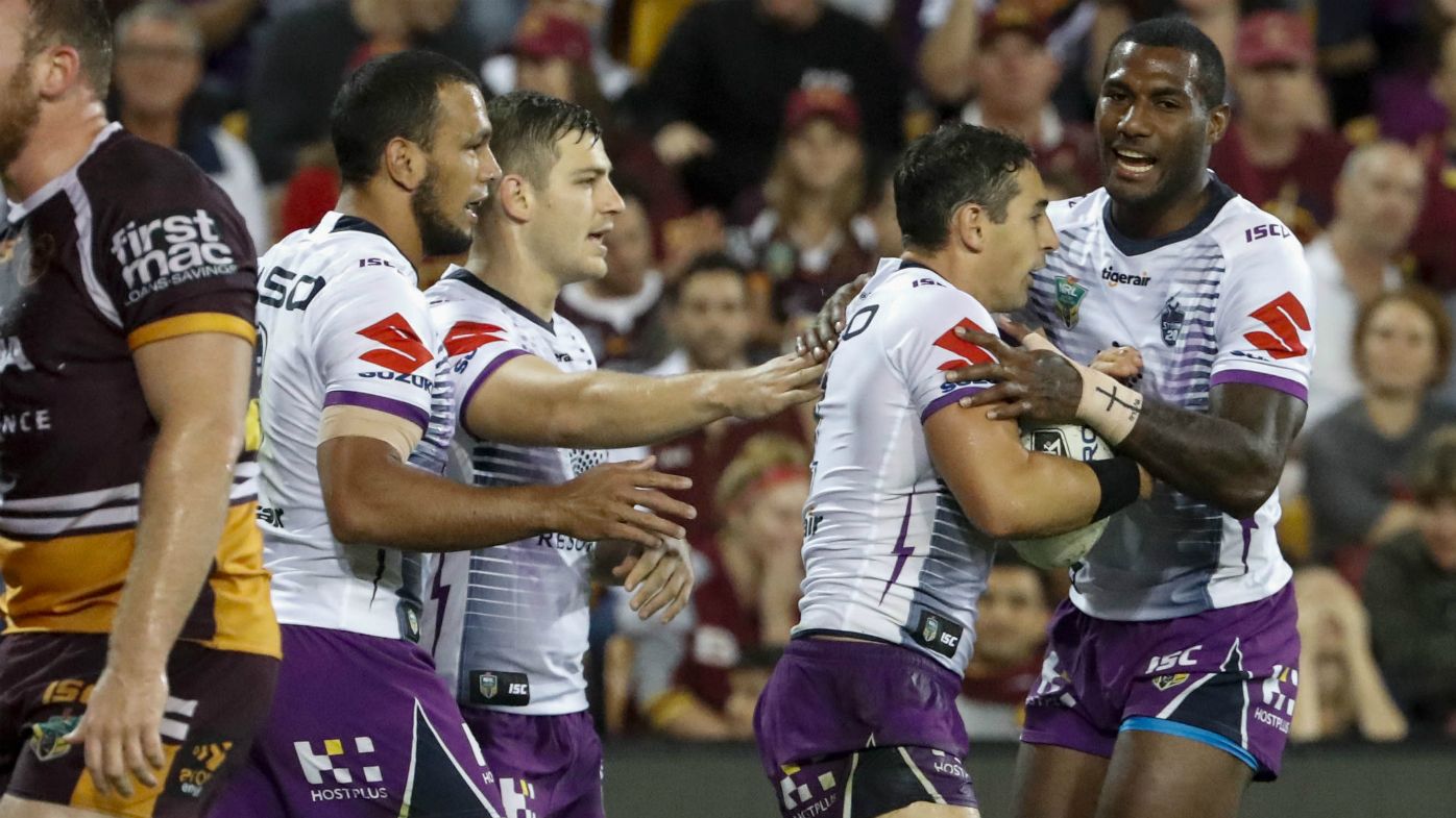 Controversial Slater try in Storm NRL win