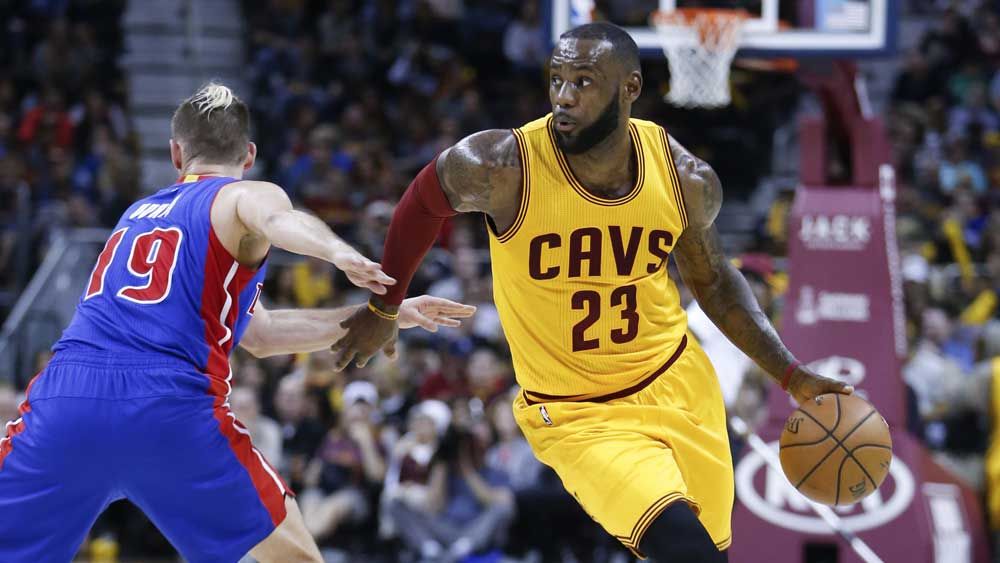 LeBron James returned to inspire the Cavaliers in the NBA. (AAP)