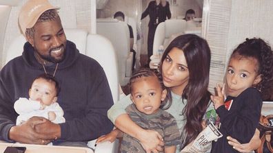 Kim Kardashian, Kanye West, North West, Saint West, Chicago West