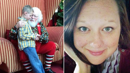 Mother celebrates mall Santa's kindness towards son with autism