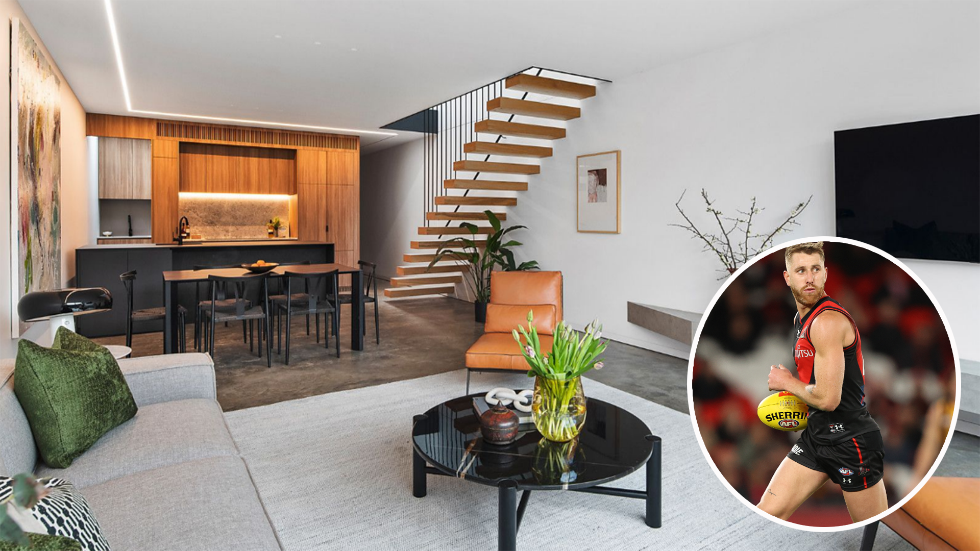 Bombers captain lists his renovated Albert Park home for just over $3m