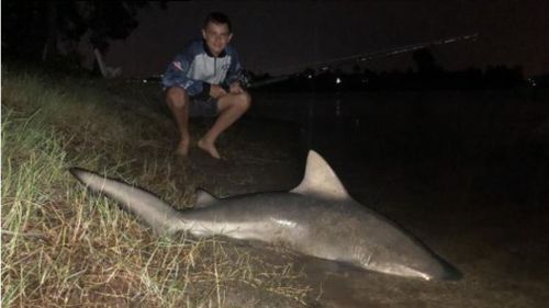 Jamie with his big catch. (Supplied)