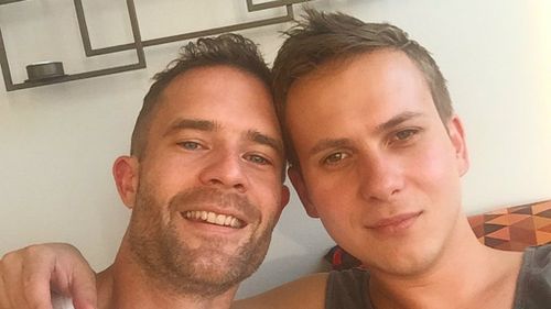 Lachlan Beaton (left) lives in New York with his partner. (Instagram)