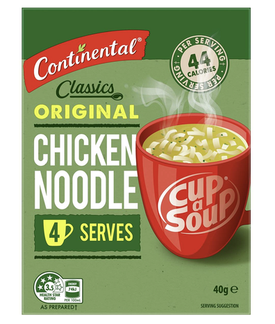 Continental chicken noodle soup