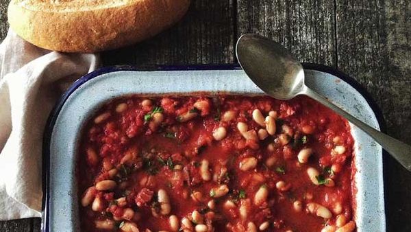 Delicious home-made baked beans