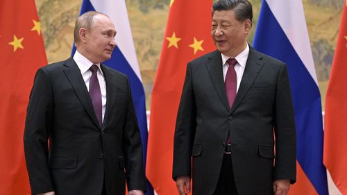 Chinese state TV says Russian President Vladimir Putin has told his Chinese counterpart, Xi Jinping, that Moscow is willing to negotiate with Ukraine, even as Moscow's forces invade its neighbour.