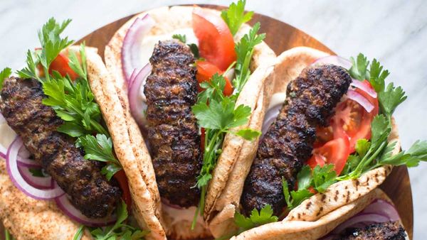 Beef kofta wrap with tahini sauce by Matters of the Belly_2