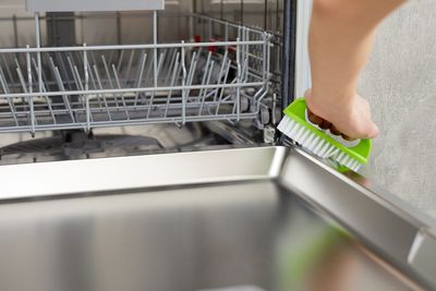 Not deep cleaning the dishwasher