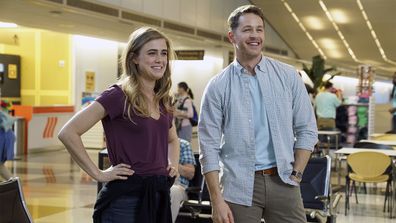 Melissa Roxburgh and Josh Dallas in Manifest