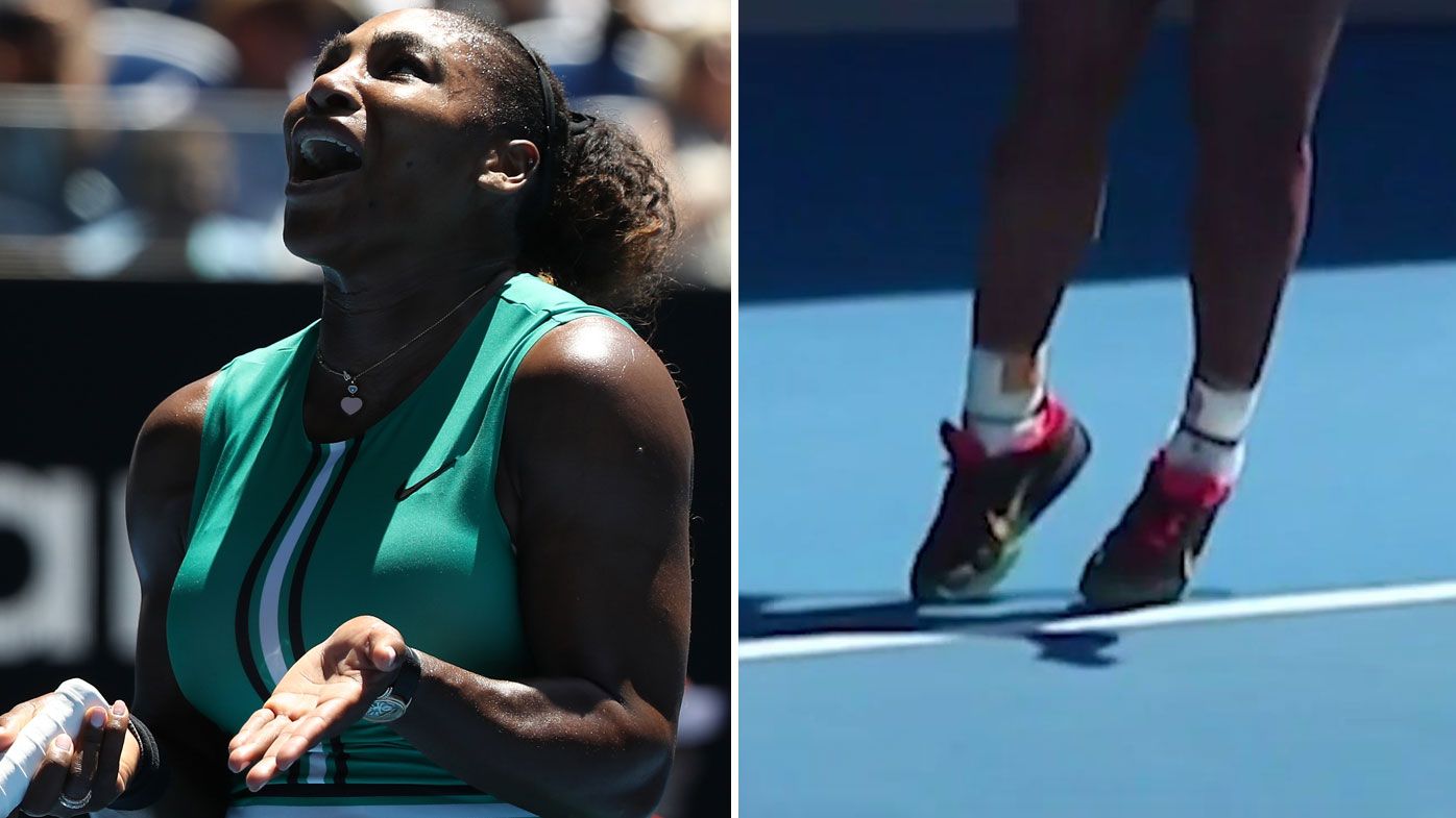 Serena Williams undone by foot fault