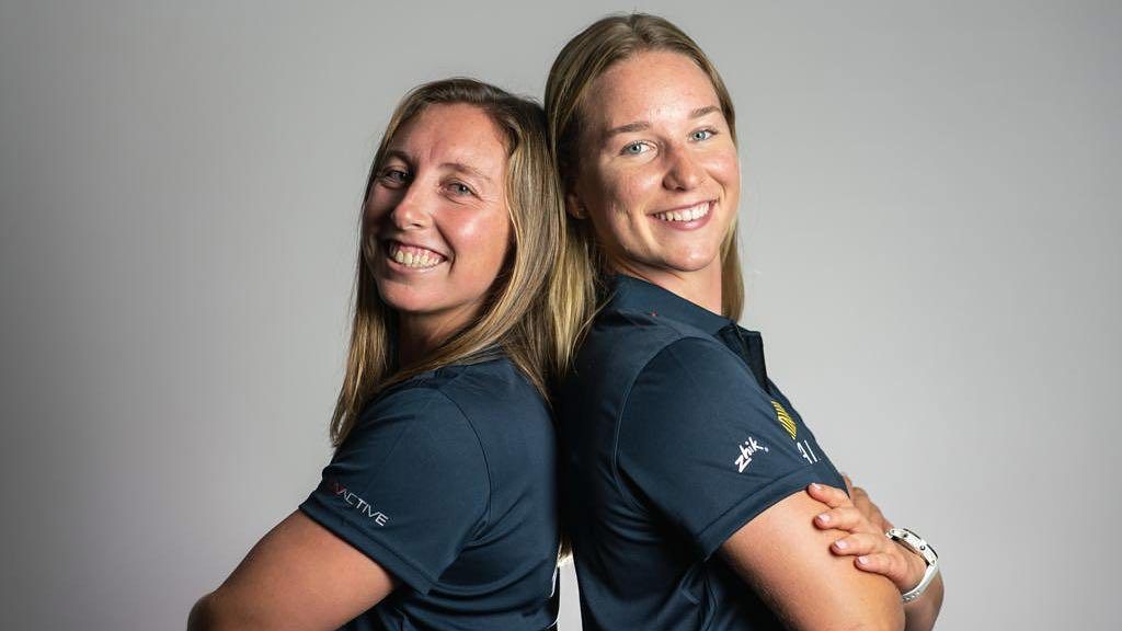 Olivia Price and Evie Haseldine  have only been sailing together for 18 months.