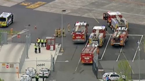 Emergency services at the scene. (9NEWS)