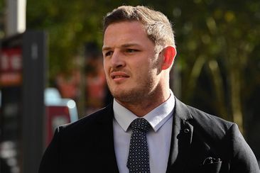 Former NRL player George Burgess arrives at Downing Centre Local Court on March 11