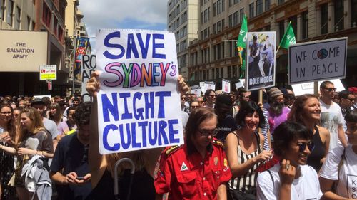 Protesters in Sydney.