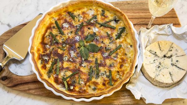 Pumpkin Gorgonzola tart