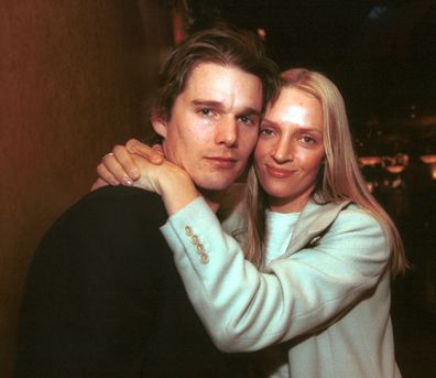 Ethan Hawke and Uma Thurman at the 2000 Sundance Film Festival in Park City, Utah