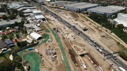 The Westconnex motorway could be completed 18 months late.