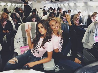 Taylor Hill and Romee Strijd.