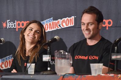 Keri Russell and Matthew Rhys at Jacob Javitz Center on October 10, 2014 in New York City.