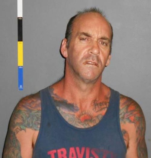 Travis Kirchner, 43, is sought in connection with a suspicious death in South Australia. (SAPOL)