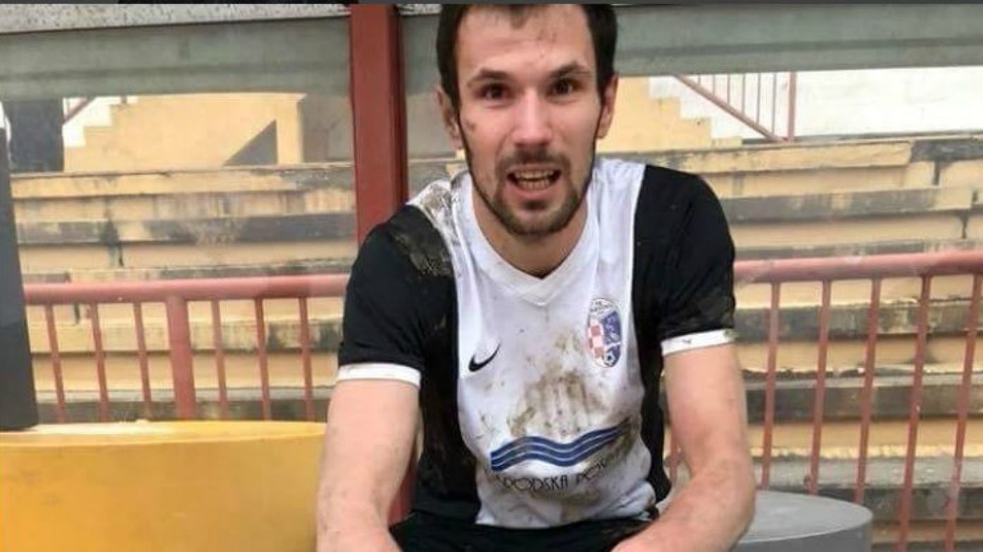Croatian footballer dies on the pitch after being struck by ball