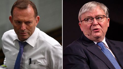 Malcolm Turnbull has slammed fellow former prime ministers Tony Abbott and Kevin Rudd in a leaked speech.
