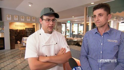 A teenage apprentice chef leaped to save the live of a man who had been stabbed in the chest and collapsed outside of a Perth restaurant.