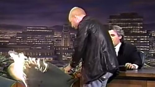 Jay Leno, Bobcat Goldthwait'in şovuna hayran kalmadı.
