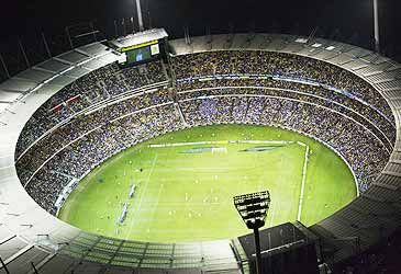 What is the official capacity of the Melbourne Cricket Ground?