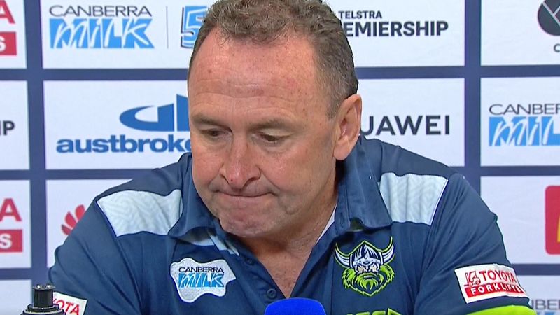 Ricky Stuart in his post-match press conference