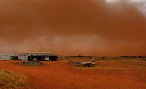 A severe dust storm has swept through New South Wales.