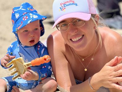 Alicja Chaba and her son Tobi.