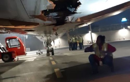 Air India plane smashes into wall and continues flying