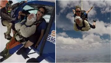 Irene O'Shea has intentionally plummeted 14,000 feet from a moving plane all in the name of charity.