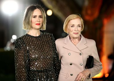 Sarah Paulson and Holland Taylor attend The Academy Museum of Motion Pictures Opening Gala at The Academy Museum of Motion Pictures on September 25, 2021 in Los Angeles, California. 